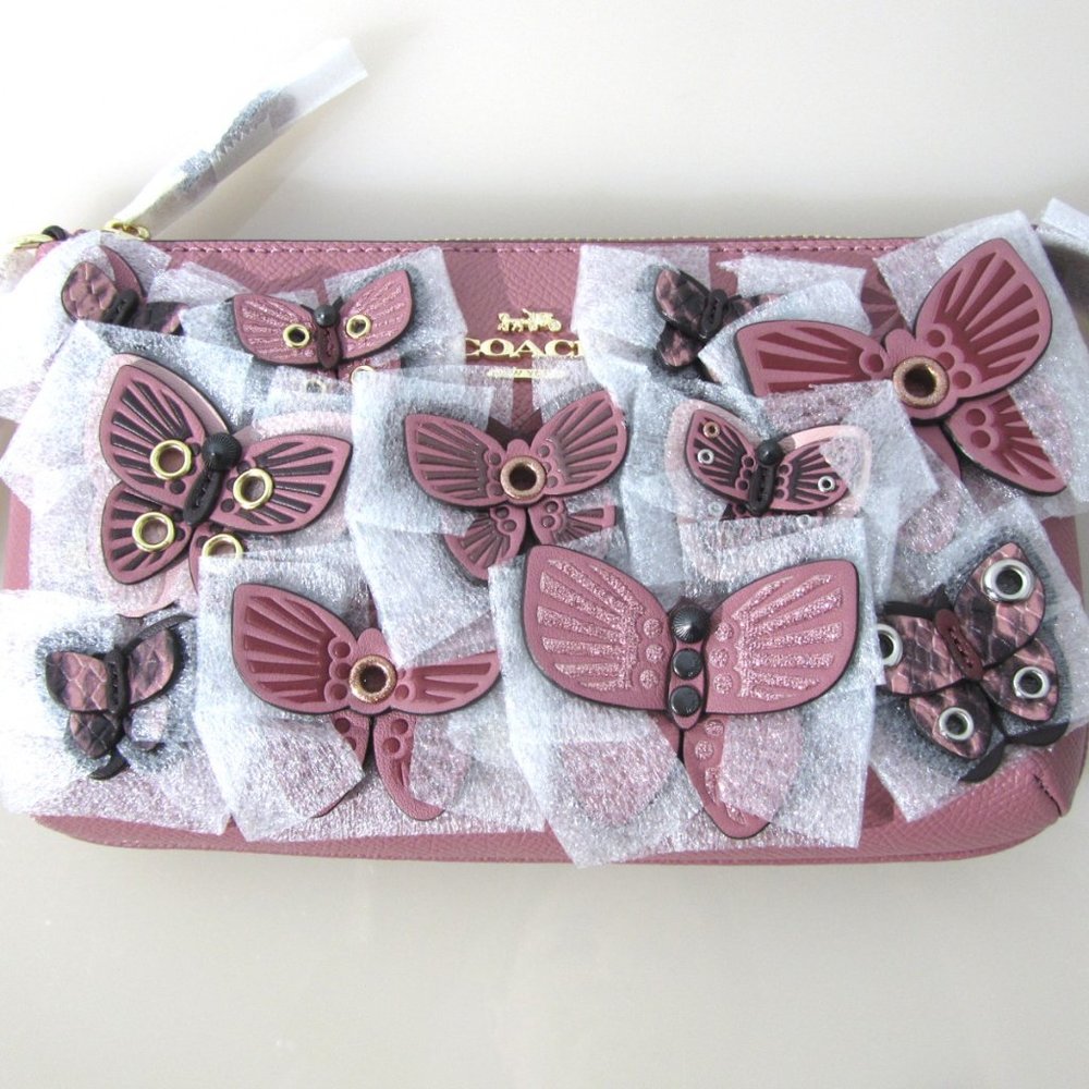 COACH LARGE WRISTLET 🦋 BUTTERFLY 🦋 APPLIQUE 2955 - Picture 4 of 5